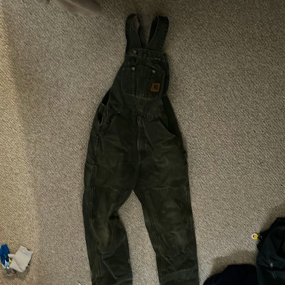 COPY - Men’s green carhartt overalls non insulated 32 32 s